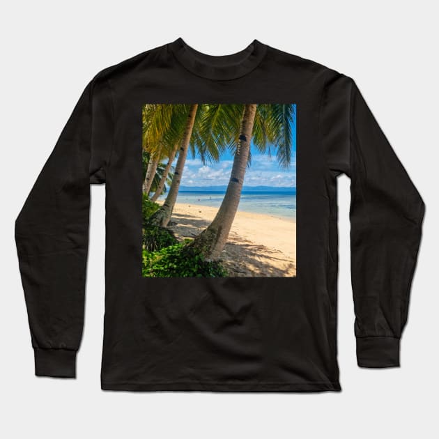 Panaraga Beach, Barobo, Surigao del Sur, Mindanao, Philippines Long Sleeve T-Shirt by Upbeat Traveler